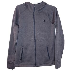 Under Armour men's m athletic performance gray heathered long sleeve zip jacket